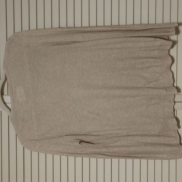 Zadig & Voltaire Rigby Cov Cream Tan V-Neck Sweater - Picture 3 of 10